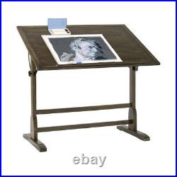 Studio Designs Vintage Wood Art Drafting Desk Table with Tilting Top (Open Box)