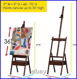 Studio H Frame Easel with Art Supply Storage Drawer Adjustable 60 75 Solid