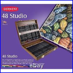 Studio Pencils, 3.4Mm Core, Wooden Box, 48 Count (0700822)