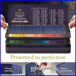 Superior 120 Colour Art Pencil Set with Blending Guidance & Presentation Tin