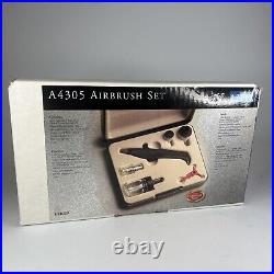 TESTOR AZTEK #A4305 AIRBRUSH Set- With Case Original Box and CD'S