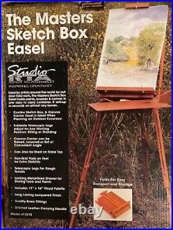 The Masters Sketch Box Wooden Easel, Studio RTA, Outdoor/Indoor, Table