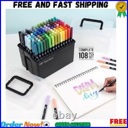 Tombow 56179 Dual Brush Pen Art Markers, 108 Color Set + Marker Case Tombow 56179 Dual Brush Pen Art Markers, 108 Color Set + Marker Case