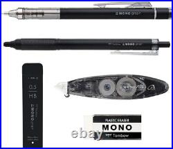 Tombow Pencil MONO Stationery Set 5 Pieces Set x 5 Black Summary Japan new