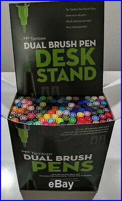 Tombow Professional Dual Brush Pen Marker Set 96 Colors withDesk Stand Open Box