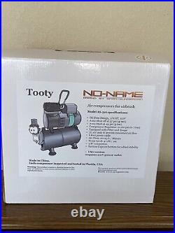 Tooty Quiet Airbrush Compressor by NO-NAME Brand with 3L Air Tank-Oil Free Design