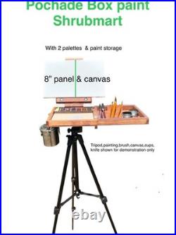 Travel Set Portable Paint Box, Mini Pochade Box, Artist Paint Set, Storage Box