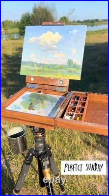 Travel Set Portable Paint Box, Mini Pochade Box, Artist Paint Set, Storage Box