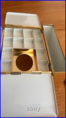 Travel brass paint box with water container