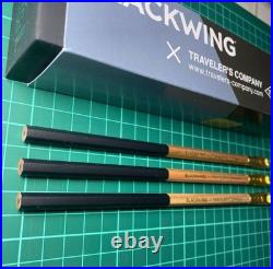 Traveler's Notes Blackwing Pencils 3-pack with Box 2B gold logo limited edition