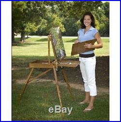 Traveling French Easel Wooden Sketch Box Portable Folding Durable Artist Tripod