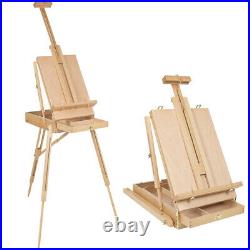 Tripod Easel Stand Artist Supply Portable Sketch Box Oil Painting with Palette