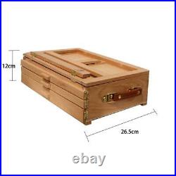 US Art Supply Adjustable Artist Wooden Tabletop Sketch Box Easel 3-Drawer Board