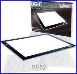 U. S. Art Supply Lightmaster LED Light Box 17x24 A2 Dimmable Pad