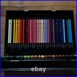 Uni Colored Pencil & Watercolor Pencils Set, 4 Pencils Missing, Used