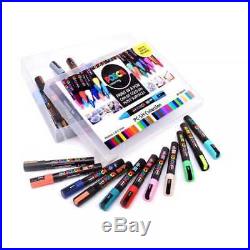 Uni POSCA Marker Pen PC-5M Medium 2.5mm Collection Box of 39 Colours