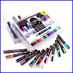 Uni Posca Paint Marker Art Pens PC-5M Medium Collection Box Set of 39 Assorted