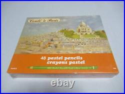 Unused Conte a Paris Oil-based colored Pencils 48 colors set 1980s UNOPENED F/S