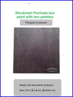 Urban Black Sketch Box For Plein Air, Travel Artist Box For Painting By Shrubmart