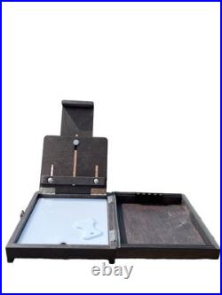 Urban Black Sketch Box For Plein Air, Travel Artist Box For Painting By Shrubmart