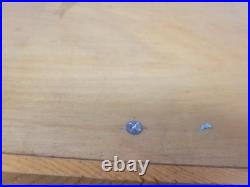 VINTAGE ARTIST PAINT BOX WOOD WOODEN DOVETAILED 19 slots