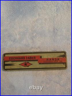 VINTAGE Box Of 11 Unused Eberhard Faber Hansa Kopierstifte 799 Pensils. Orig Tin