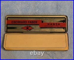 VINTAGE Box Of 11 Unused Eberhard Faber Hansa Kopierstifte 799 Pensils. Orig Tin