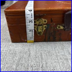 VINTAGE GRUMBACHER WOODEN ARTIST BOX with Paint and Brushes