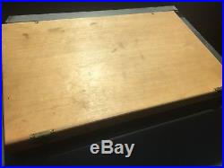 VINTAGE SET 90 asst. Soft Pastels GRUMBACHER Wood Box Edgar Degas Set