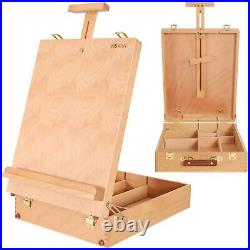 VISWIN Extra Large Tabletop Easel Box, Hold Canvas up to 29, Portable Beech