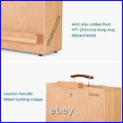 VISWIN Extra Large Tabletop Easel Box, Hold Canvas up to 29, Portable Beech