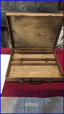 VTG Grumbacher Wooden Art Box With Pallet