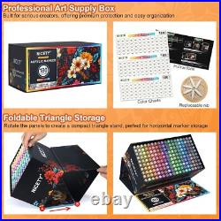 Versatile 180 Paint Pens in Organized Storage Box Perfect for All Art Styles