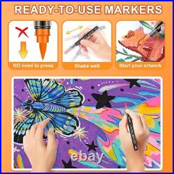 Versatile 180 Paint Pens in Organized Storage Box Perfect for All Art Styles