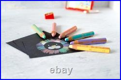Versatile 18-Piece Pastel & Standard Colored Pencil Set with Brush and Sharpener