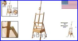Versatile Beech Wood Art Easel with Drawer Accommodates Canvases Up to 35.4in