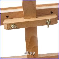 Versatile Beech Wood Art Easel with Drawer Accommodates Canvases Up to 35.4in