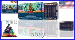 Versatile Inktense Water Soluble Pencils 36 Assorted Colors for Unique Artwork