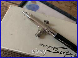 Vintage Aerograph airbrush Super 63 in lovely cond. With box, case and test cert