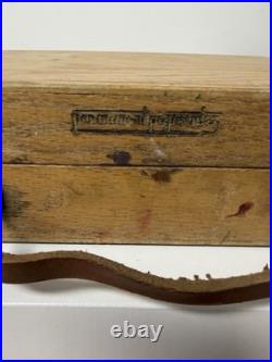 Vintage Artist's Portable Paint and Palette Wooden Storage Box Table Top Easel