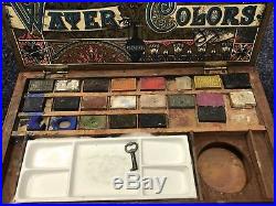 Vintage Artists Superior Elementary Watercolour Paint Box by Reeves Art Painting