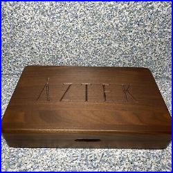 Vintage Aztec Airbrush Set A470 With Wood Case Original Box