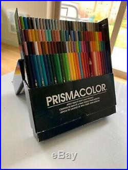 Vintage Berol Prismacolor Colored Pencils 120 Easel Box, Complete, 2 Used