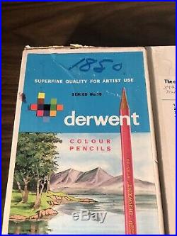 Vintage Box Series 19 Derwent Colour Pencils from England Brit Color Council 67
