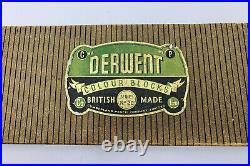 Vintage DERWENT COLOURED BLOCKS / CRAYON DRAWING SET in box c1940's