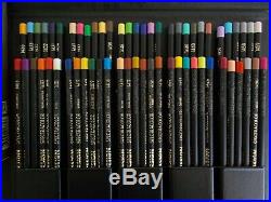 Vintage Design Spectracolor 60 colored pencil boxed set+easel portfolio art case