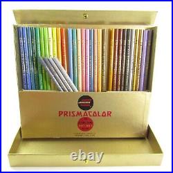 Vintage Eagle Prismacolor Pencils 34 colors Art Set 960 Gold Box 34 Pencils RARE