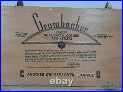 Vintage Grumbacher 40 Finest Soft Pastels Landscape Wood Box series 11 USA made