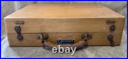 Vintage Grumbacher Inc. New York Artist oil painting box with Palette