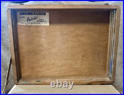Vintage Grumbacher Inc. New York Artist oil painting box with Palette